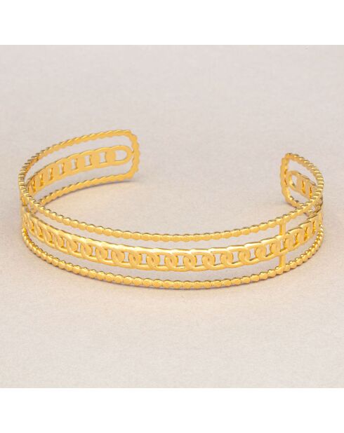 Bracelet manchette Gormeto doré