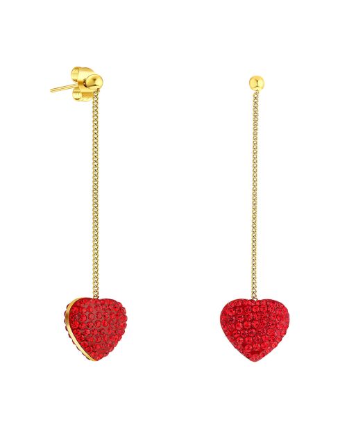 Boucles d'oreilles Red Love rouges