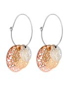 Evanescence zilver/goud/roze oorbellen