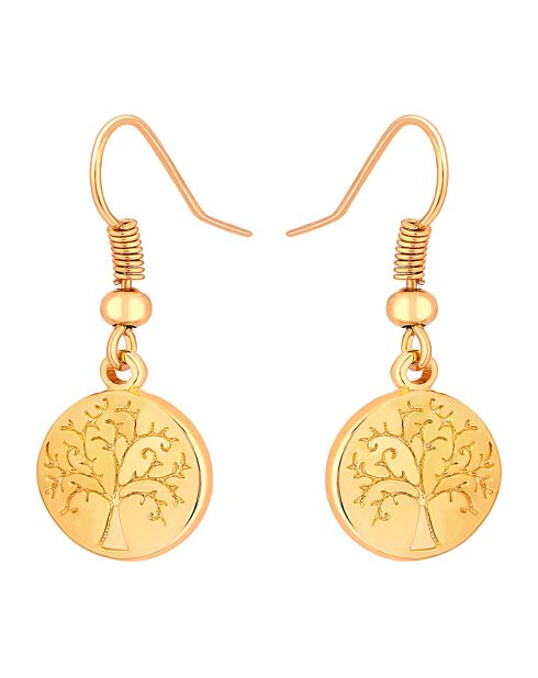 Boucles d'oreilles Naturo dorées