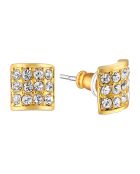 Oorbellen met goud/witte diamanten