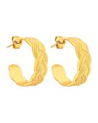 Boucles d'oreilles Nateli en Acier dorées