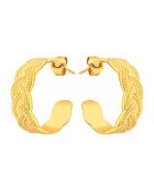 Boucles d'oreilles Nateli en Acier dorées