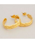 Boucles d'oreilles Nateli en Acier dorées
