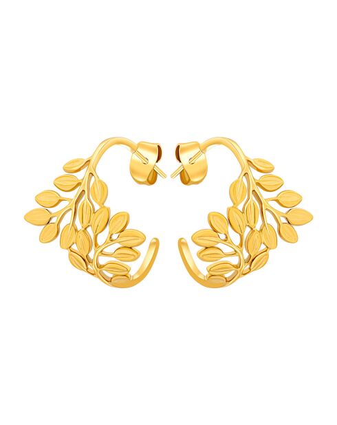 Groene gouden oorbellen