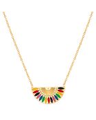 Collier Gyptos émaille doré/multicolore