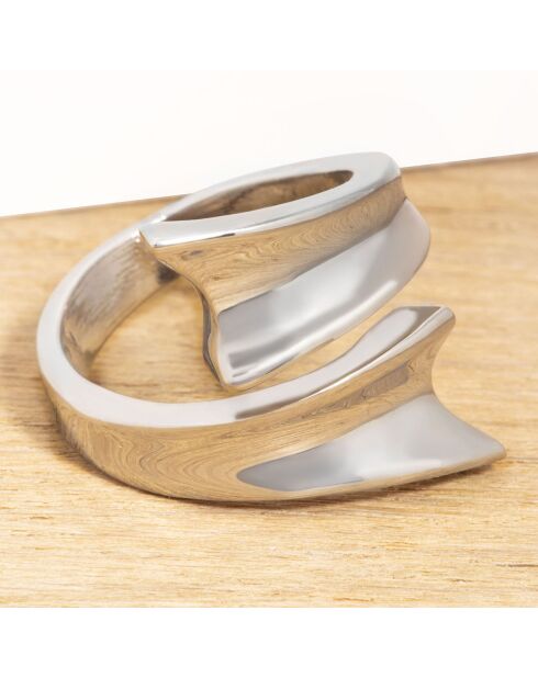Bague Serpenza argentée