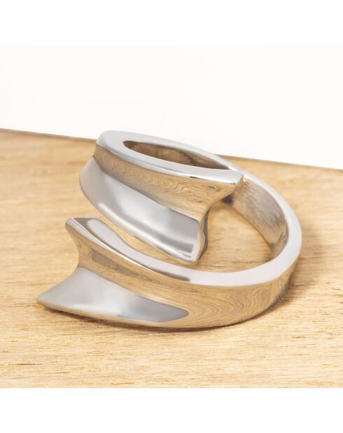 Bague Serpenza argentée