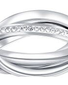 Bague Unidiance  en Acier argenté/blanc