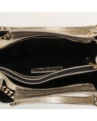 Sac Porté Épaule en Cuir Perla doré - 32x32x14 cm
