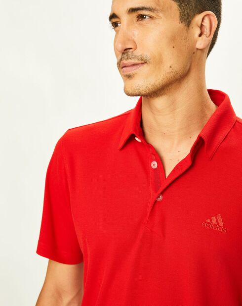 Polo uni rouge