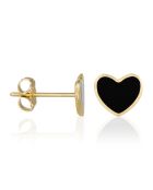 Boucles d'oreilles puce Cœur tendre or jaune