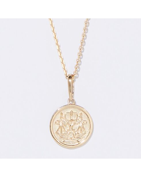 Pendentif Astro Lisse Balance or jaune