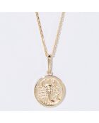 Pendentif Astro Lisse Scorpion or jaune