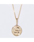 Astro Lisse Pisces Anhänger aus Gelbgold