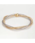 Amore Mio zweifarbiges Goldarmband