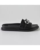 Mules Sayla noir/argenté