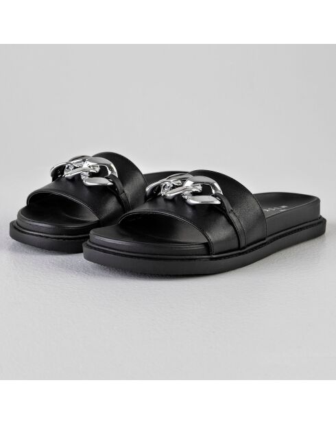 Mules Sayla noir/argenté