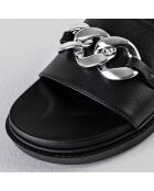 Mules Sayla noir/argenté