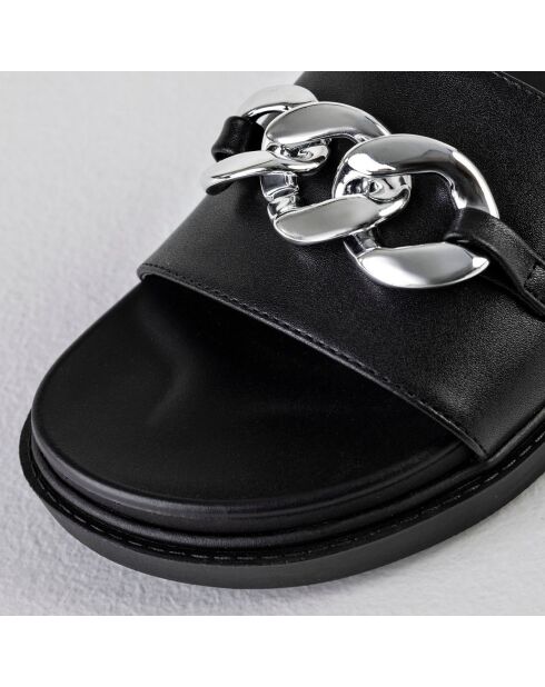 Mules Sayla noir/argenté