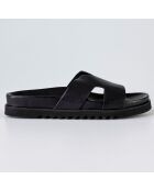 Mules en Cuir Sienna noires