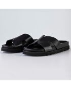 Mules en Cuir Sienna noires