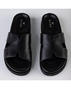 Mules en Cuir Sienna noires