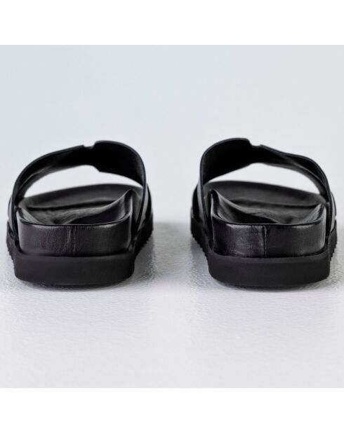 Mules en Cuir Sienna noires