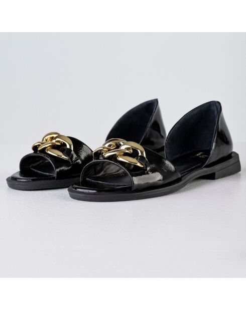 Sandales en Cuir Krista noires