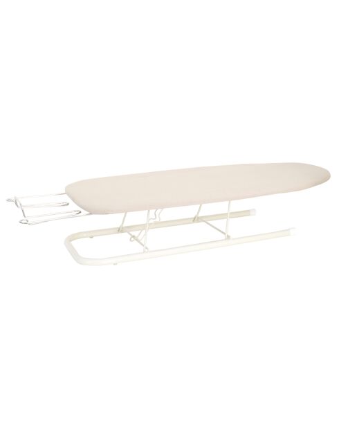 Petite table à repasser métallique grise - 83x31x23 cm