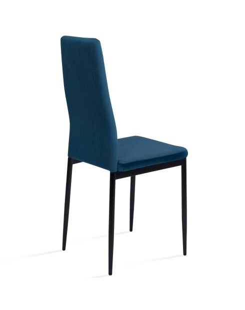 4 Chaises Jade bleues - 39x41.5x96 cm