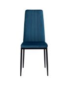 4 Chaises Jade bleues - 39x41.5x96 cm