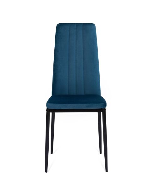 4 Chaises Jade bleues - 39x41.5x96 cm