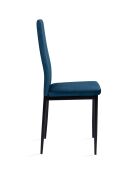 4 Chaises Jade bleues - 39x41.5x96 cm