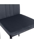 4 Chaises Jade gris foncé - 39x41.5x96 cm