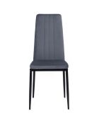 6 Chaises Jade gris clair - 39x41.5x96 cm