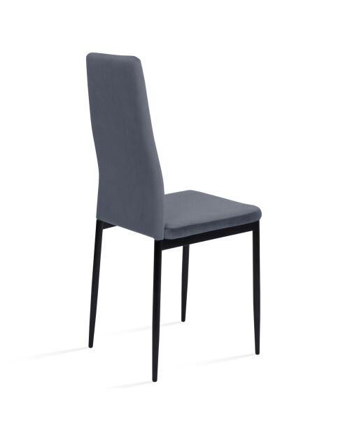 6 Chaises Jade gris clair - 39x41.5x96 cm