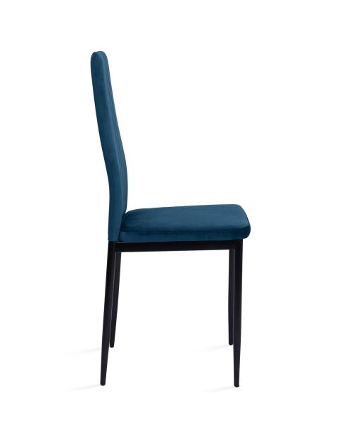 6 Chaises Jade bleues - 39x41.5x96 cm