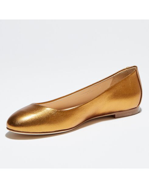 Ballerines en Cuir Nappa Silk bronze