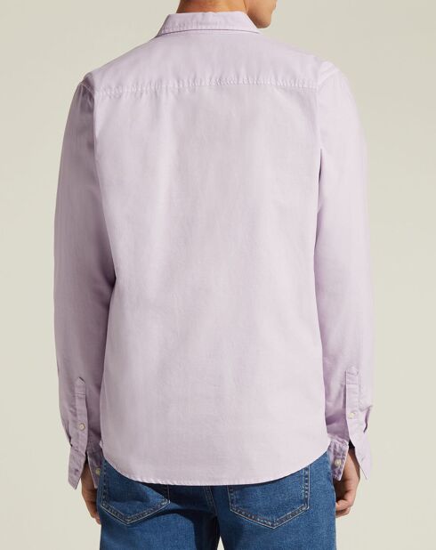 Hellviolettes gerades Lixdye Oxford-Hemd