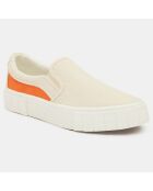 Slip On en Coton Bio Yess beige/Orange