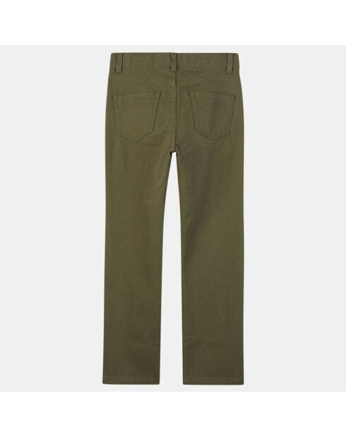 Pantalon Amigo en Toile de coton bio vert kaki