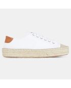 Espadrilles en Cuir Danny blanches