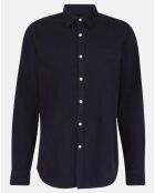 Chemise droite Oxford Lixdye bleu marine