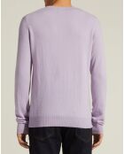 Pull 100% Cachemire Nachve col V violet clair