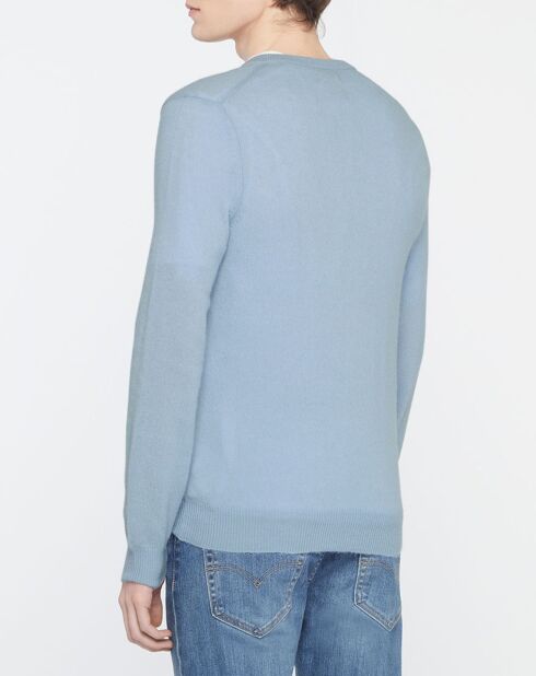 Pull 100% Laine Toolev bleu clair