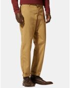 Pantalon Chino décontracté Kurip Ripstop à carreaux beige foncé