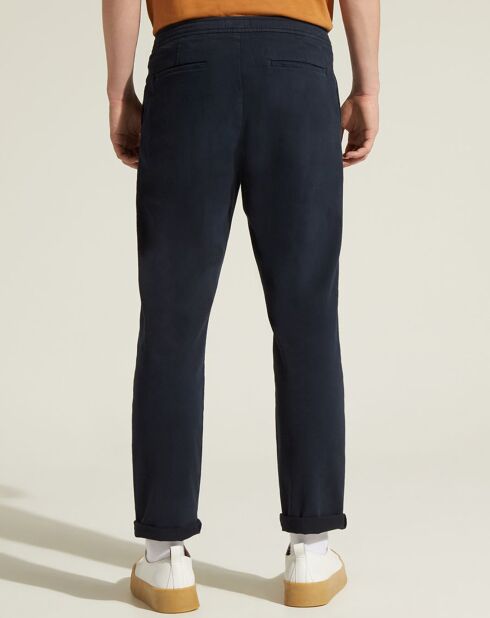 Pantalon droit Lujog bleu marine