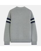 Gilet zippé en Coton & Laine mélangés Nacer gris chiné