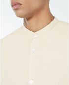 Chemise slim Limao beige